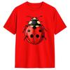 Cute Ladybug T-Shirt Summer  Cotton T-Shirts For Men's Harajuku Design Tshirt Short Sleeve Vintage Clothing