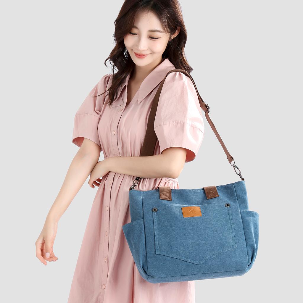 Waterproof-resistant Casual Shoulder Bag, Simple Bag, Tote Crossbody Bag, Retro Style
