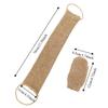 With Gloves Back Shower Strap Rustic Style Bath Towel Durable Jute Back Scrubber Set  Body Cleaning