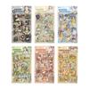 Yue Zhen Waterproof Character Stickers for Journals and Kids - PET Material