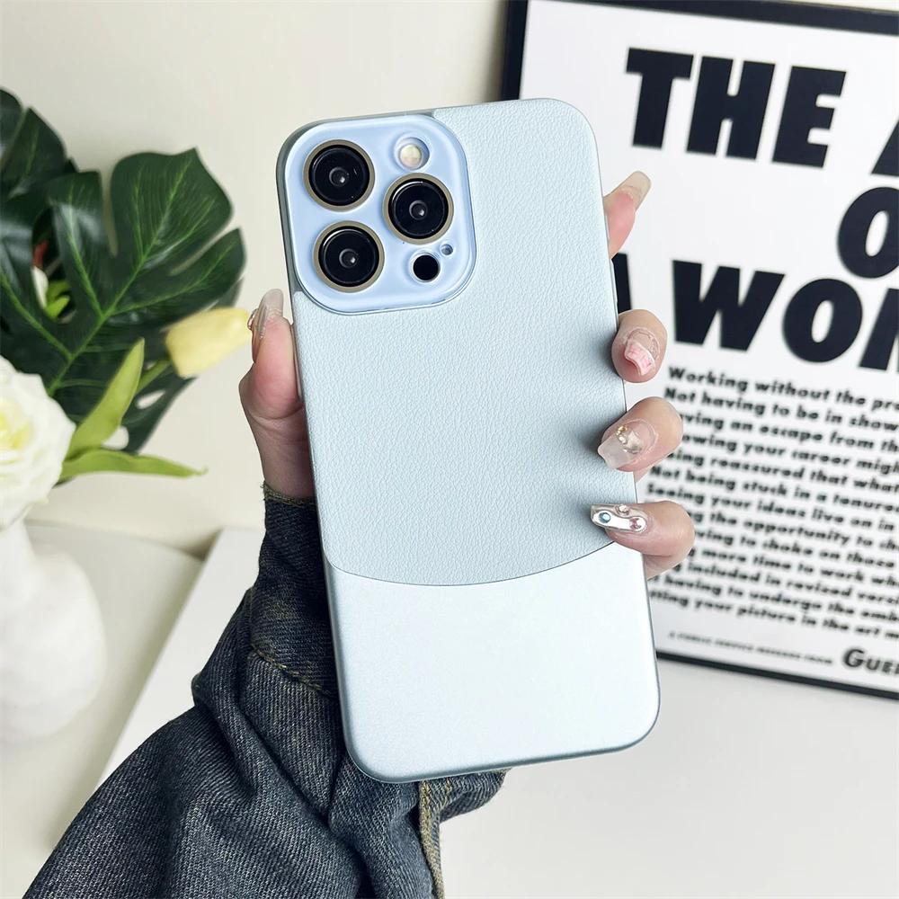 Modne Kryształowe Soczewki Kompleksowe Magnetyczne Etui Antywstrząsowe na Telefon Komórkowy dla IPhone 15pro 15promax 14plus 14pro 12pro 15 14promax