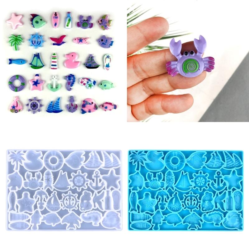 Resin Shaker Filling Mold,Silicone Fish Mold Epoxy Resin Mold Filler Quicksand Casting Filling Mold for Jewelry Making