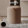 Dressing Stool, Home Living Room Shoe Changing Stool, Rotating Bedroom Circular Stool, Low Stool with Handle, Coffee Table Stool