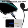 Lavalier microphone with USB-C port, condenser microphone compatible with iPhone 16/15 & Android Type-C, also compatible with PCs and laptops via USB-