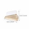 Cabilock 100pcs Cake Boxes, Triangle Pie Boxes, Clear Plastic Containers with Lids, Plastic Cake Carriers, Mini Cake Domes, Plastic Cake Slice Boxes,