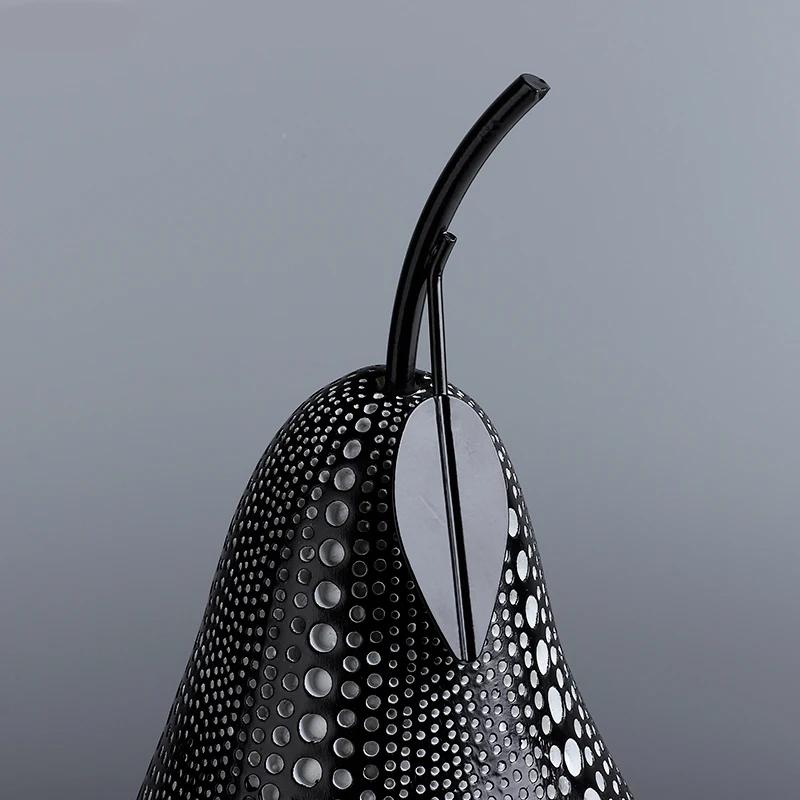 White Black Apple Pear Resin Statue Fruit Abstract Statue Decoration Room Decoration Home Accessories Home Decor Figurine