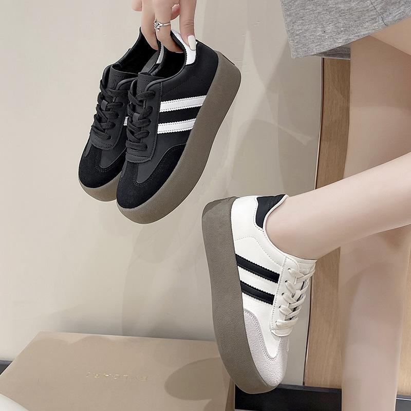 Shoes Women's New Niche Casual Board Shoes Retro Trend Versatile Platform White Shoes