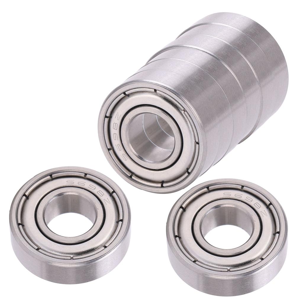 10Pcs Miniature Bearing Stainless Steel Rolling Tools for Deceleration Device S698ZZ 19x8x6mm