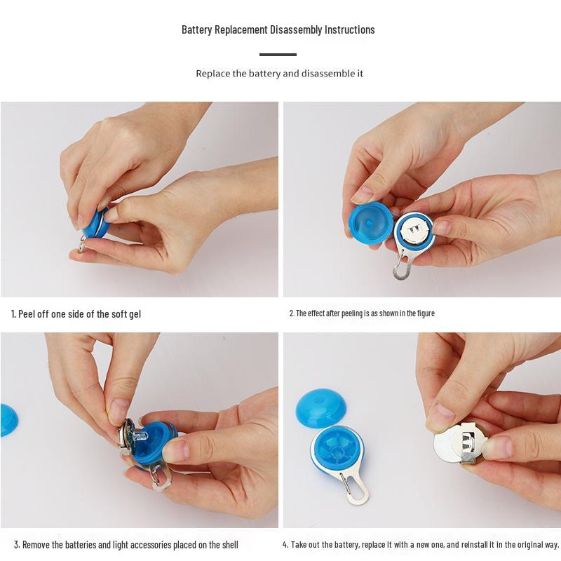 LED Pet Luminous Pendant - Flashing Dog Tag for Night Walks