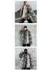 Men's Snake Skin Pattern Faux Fur Padded Jacket - Trendy Casual Outerwear