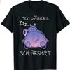 Offizielles Schlaf T Shirt Als Geschenk Hippo Nilpferd FR Kinder Vintage Breathable Streetwear Unisex Fashion