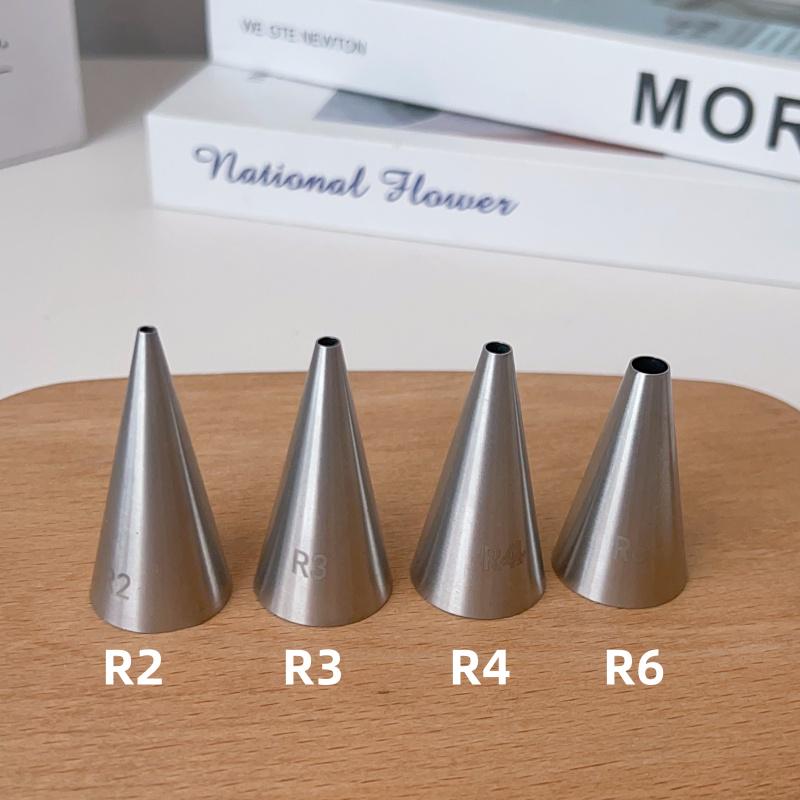 1A 12mm Heart-Shaped Writing Piping Tip for Cream Puffs and Cakes, 304 Stainless Steel