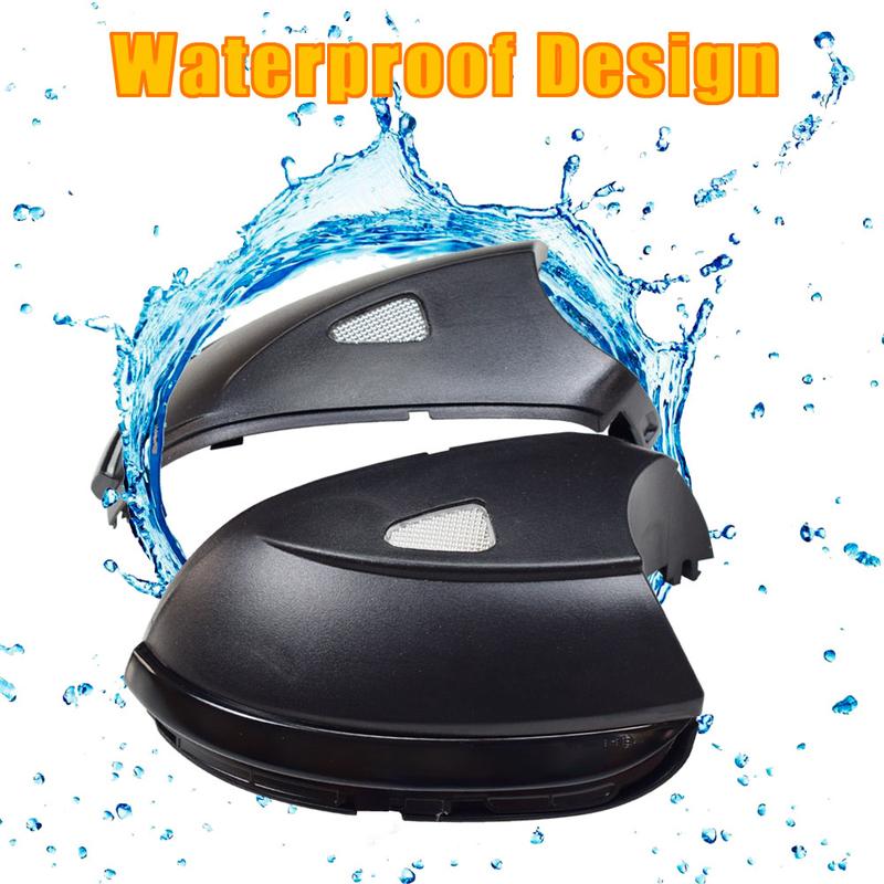 Scroll LED Dynamic Turn Signal Light Side Mirror Flashing Light Repeater Blinker For VW Passat CC B7 Beetle Scirocco Jetta MK6
