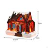 Christmas Snow House Figurine Figurines Decoration Birthday Gift Village Scene for Desktop
