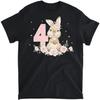 Roupa Adorável de Coelho para 4º Aniversário Menina 4 Anos Camiseta, Regata, Camisa de Manga Longa, Moletom, Capuz Homens Mulheres Crianças Fabricado no Canadá