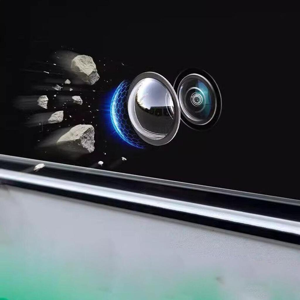 Car Camera Cover 2 Pieces Clear Anti-Rain Shield Vehicle Camera Guard for Front Rear Road Trip Driving Rainy Day Interior Mirrors 6