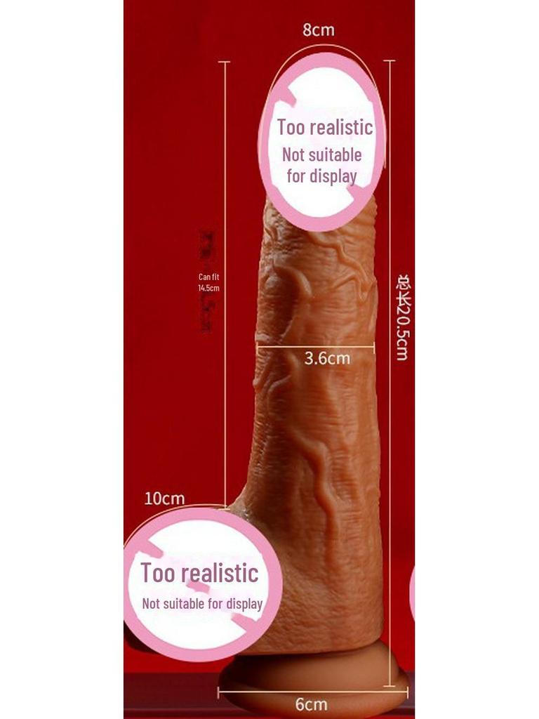 Miji Wireless Heating Silicone Vibrating Penis - 30/Box