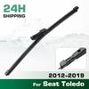 Rear Windshield Wipers Blades,Premium All-Season Wiper Blades Replacement For Seat Toledo 2012-2019,Natural Rubber Bayonet,Easy To Install 16″