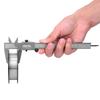 High Precision Metal Vernier Caliper Manual Measuring Caliper Tools Micrometer Ruler (6in)