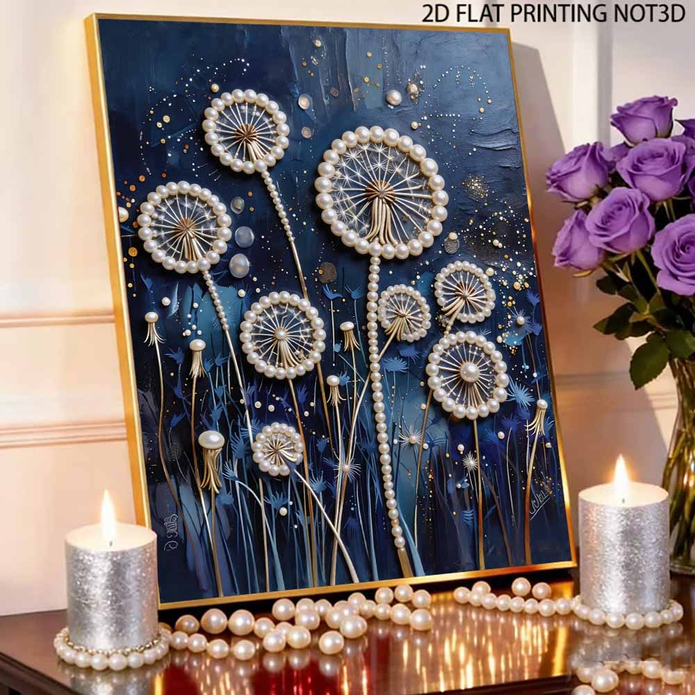 DIY 5D Dandelion Pearl Art Kit No Frame Pearl Diamond Painting for Adults 30x40cm Floral Gem Art for Home Wall Decoration & Craft Gift
