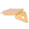 8-Saitige Mandoline Saitenhalterung mit Befestigungsmaterial Metall Dreieck Mandoline Saitenhalter Instrument Ersatzteil