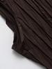 2025 Spring European & American Fashion V-Neck Sleeveless Pleated Long Dress