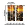Set Of 2 Filtering Curtains Excluding Rods Non Movable Without Batteries Whimsical Rabbit Use Bedrooms Living Rooms Curtain Polyester Perfect For Area