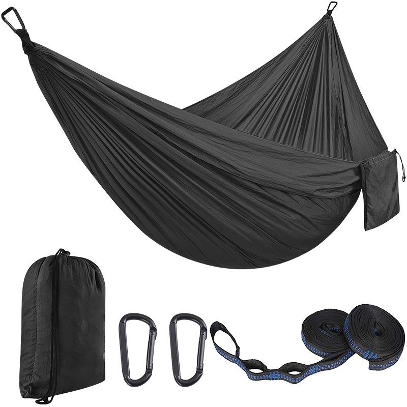 Portable Nylon Parachute Camping Hammock Swing Chair (Single/Double)