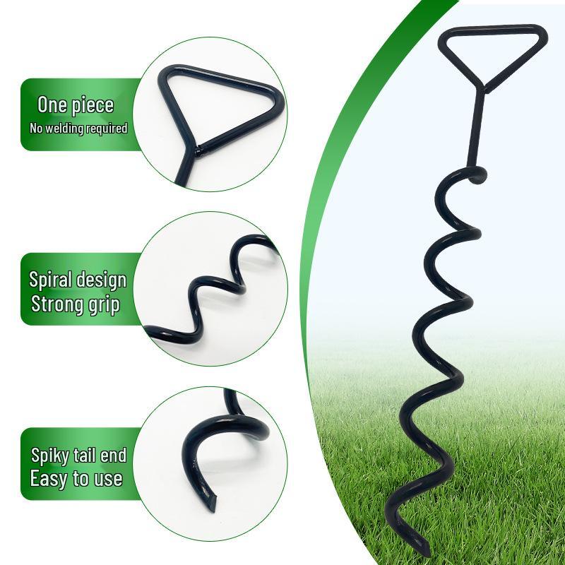 40cm Lightweight Spiral Ground Anchor for Tarp and Tent Pegs