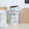 American Country-Style Wrought Iron Wall-Mounted Flower Pot for Creative Dried Flower Decor