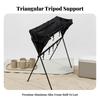 Camping Storage Rack with Basket Lightweight Furniture Long-Lasting for Backyard