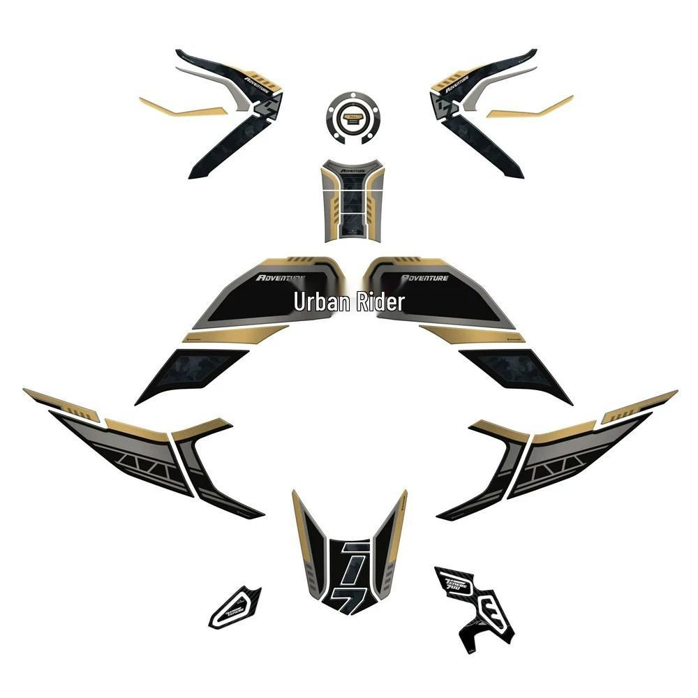 Yamaha Tenere700 2025-2026 3D Gel Waterproof Scratch-Resistant Body Stickers Set