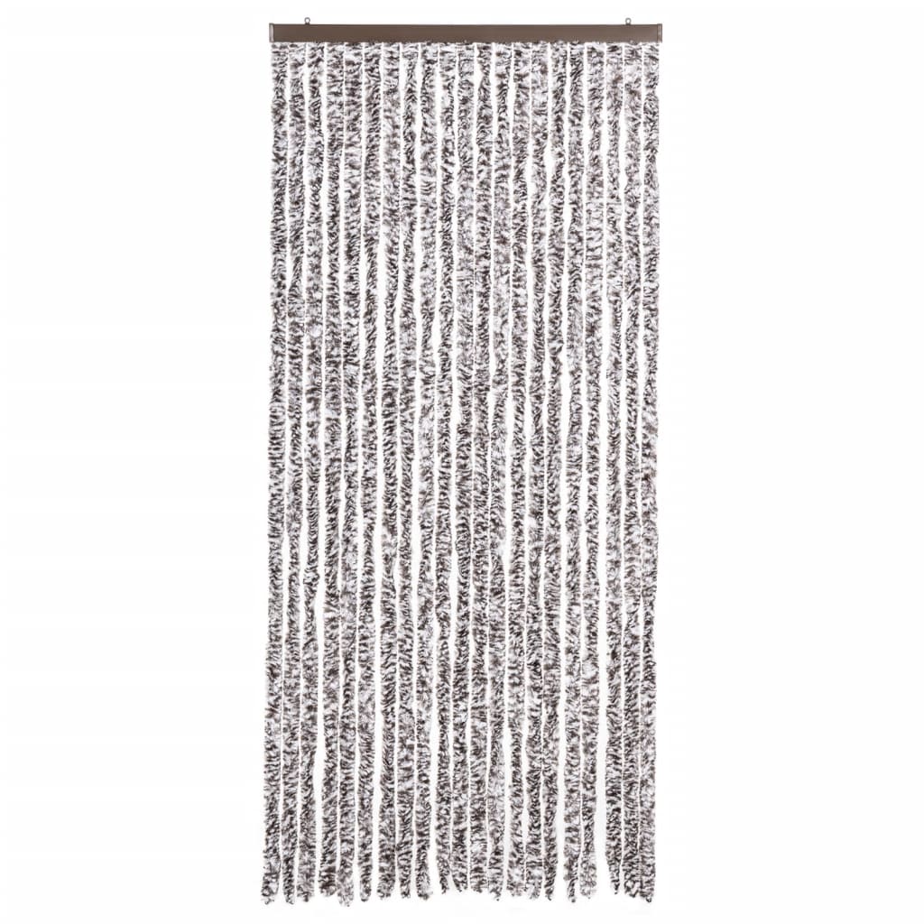 Insect Protection Curtain Brown and Beige 90 X 200 Cm Chenille