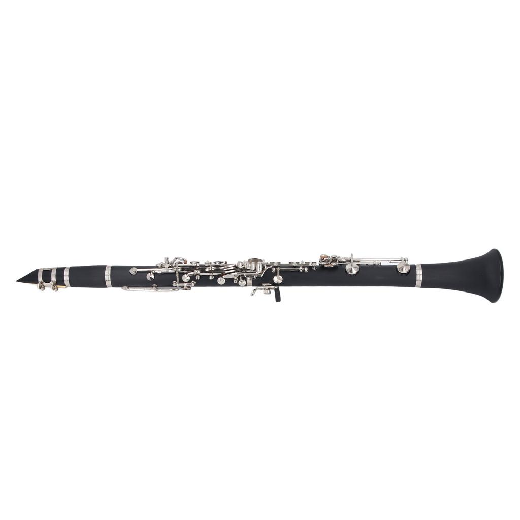 Professional Bb Clarinet Engineering Plastic 17 Keys B Flat Clarinet Instrument for Practice