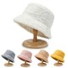Autumn and Winter Hat Women's Light Board Trendy Lamb Wool Japanese Fisherman Hat Fashionable Light Board Short Basin Hat