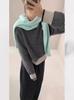 Women's High-End Striped Wool Sweater - Versatile Round Neck Knit