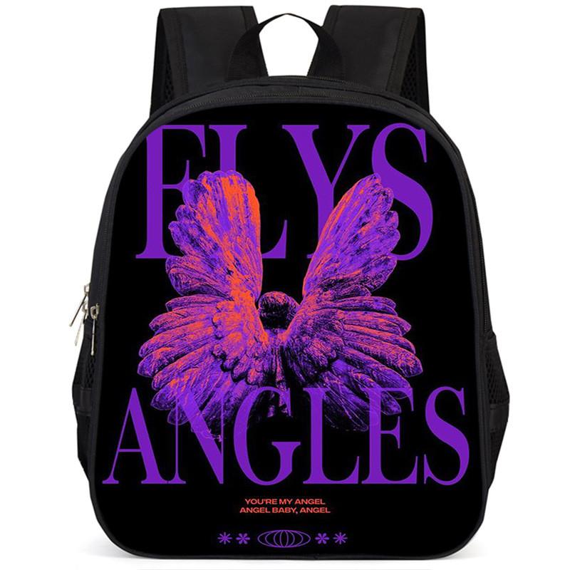 Large Capacity 15 Inch Lightweight Butterfly School Backpack For Kids Oxford Fabric