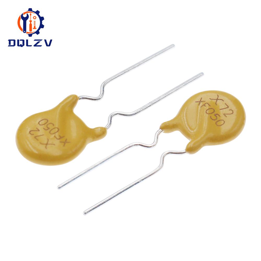 PPTC Resettable Fuse RXEF050 XF050 72V 0.5A 500MA Pitch 5mm