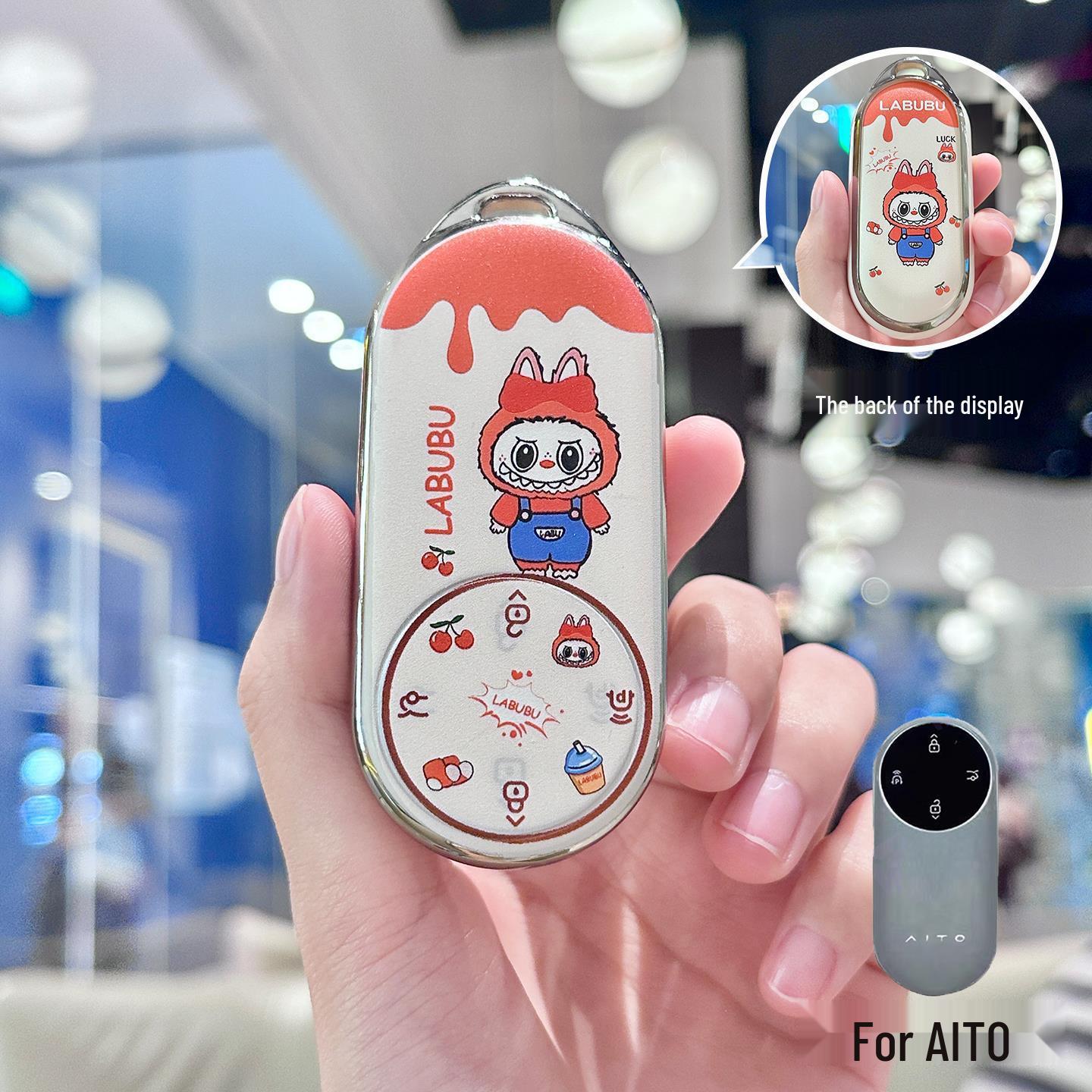 Совместимо с AITO M9, Huawei New M7, AITO M5 Ultra и M8, с брелоками в виде мультяшной ракушки.