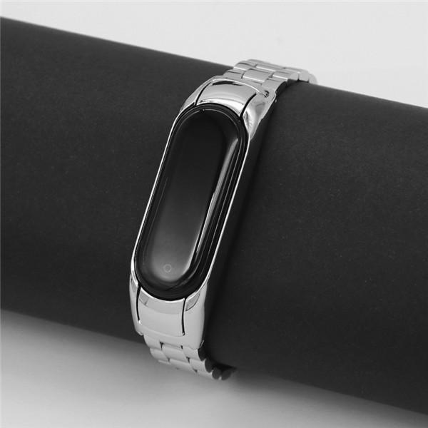 Buy 3 Beads Watch Band Nfc Fine Steel Safety Buckle Bracelet Replacement  Strap For Xiaomi Mi Band 5 at affordable prices — free shipping, real  reviews with photos — Joom