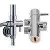G3/4 To G1/2 Shower Arm Diverter Leakproof Tee Connector Brass Shower Diverter Valve for Bathroom