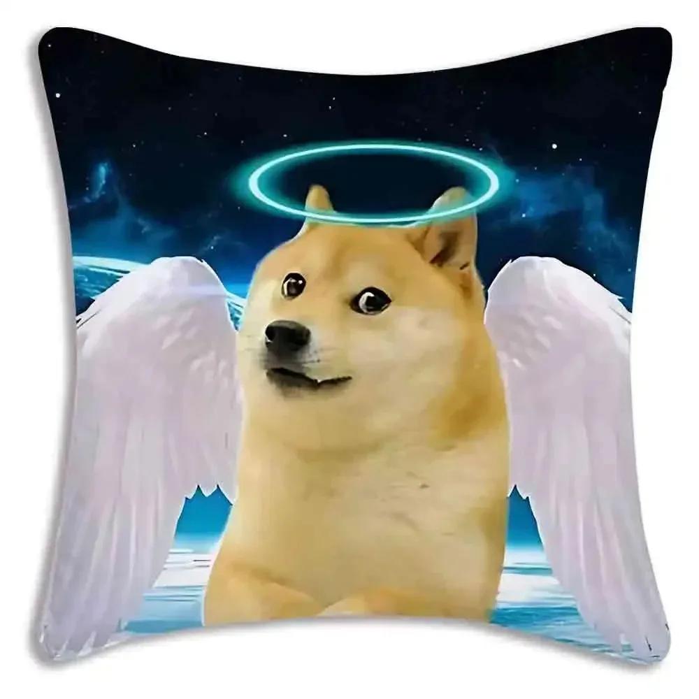 Abstract Shiba Inu Print Decorative Pillow Cover Car Sofa Square Cushion Pillow Cover