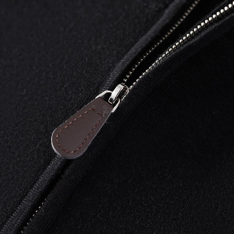 Antonio Men's Business Casual Quarter-Zip Silk Cashmere Knit Sweater