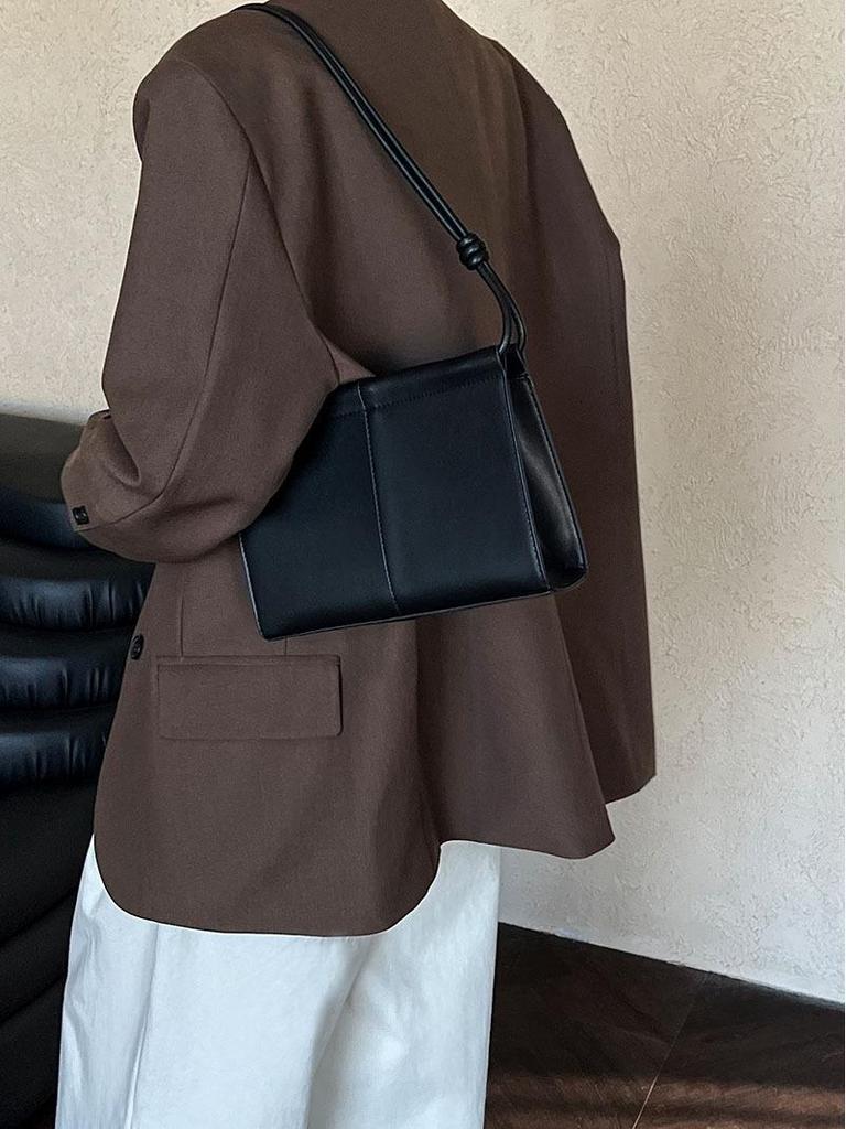 Luxi Dámské minimalistické tričko s výstřihem do V a dlouhým rukávem, podzim 2024 zeštíhlující high-endové vnitřní tričko (Styl: SS539)