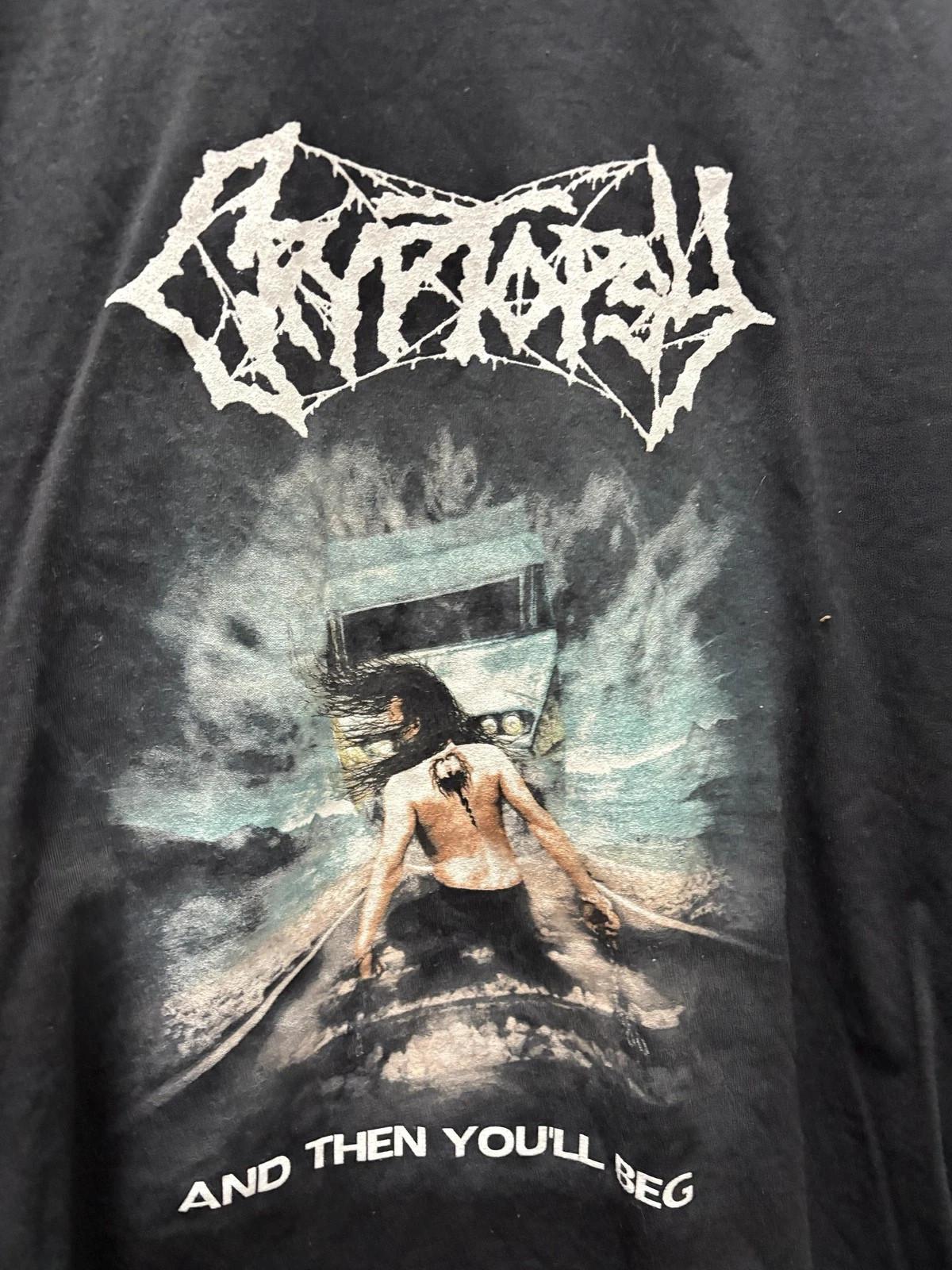 Rare Cryptopsy Band And Then You ll Beg Black S to 5XL Concert Shirt SN779 S