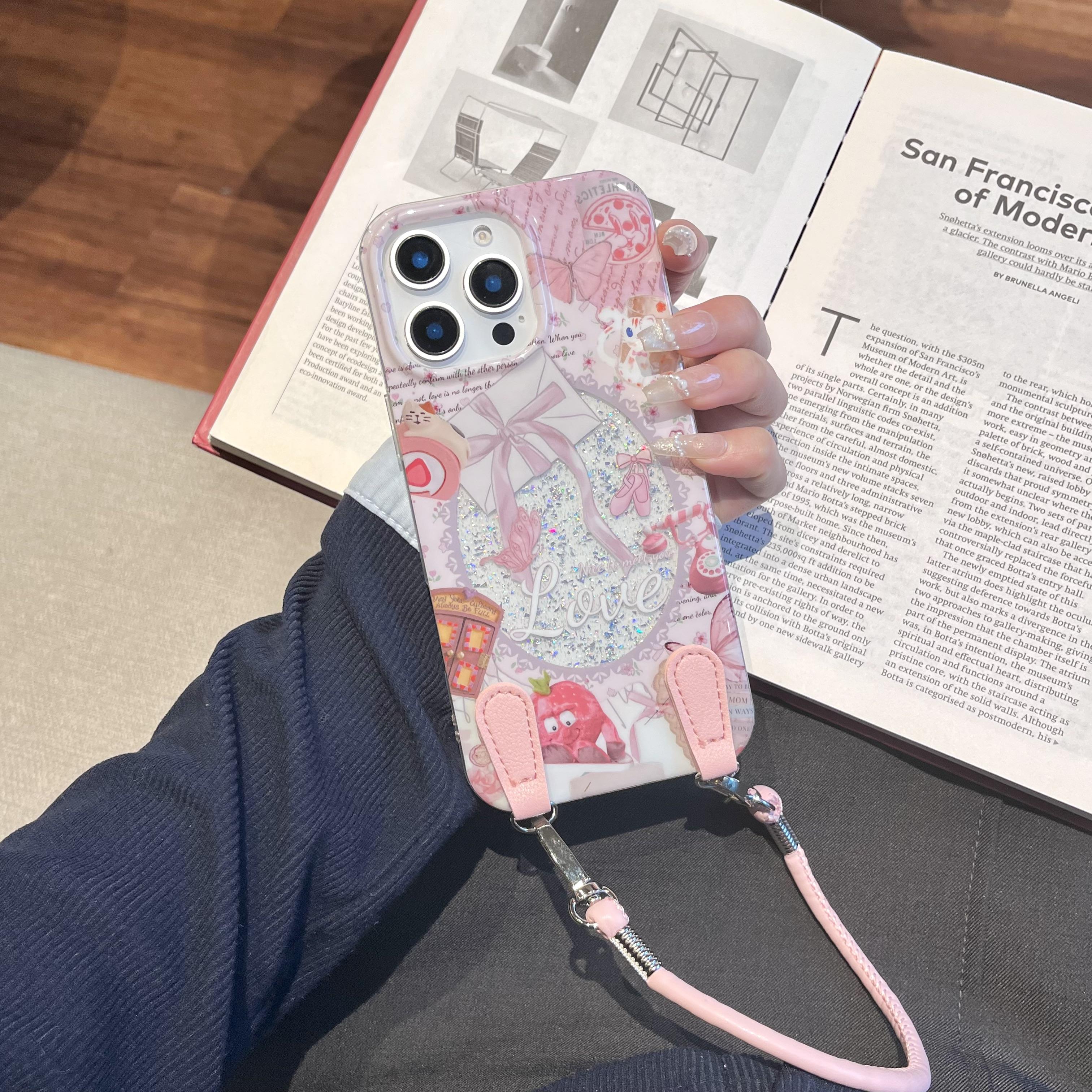 

Чехлы для телефонов iPhone 16, чехол Pretty Girls IMD, силиконовый TPU, противоударный защитный чехол, ремешок на запястье для iPhone 16, 15, 14, 13, 12, 11 Pro Max, 16Pro, 15Pro iPhone 15 Pro Max