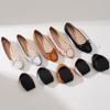 Fashion 2025 Delicate Ladies Single Shoes Round Tow Bowtie Loafes Quilted Flats Woman Soft Roll-Up Ballerinas Super Light Moccasin Femme