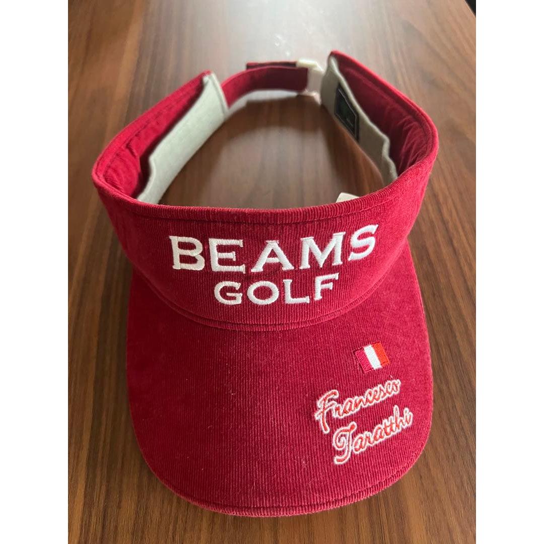Used [Good condition] [BEAMS GOLF] Sun visor wine red