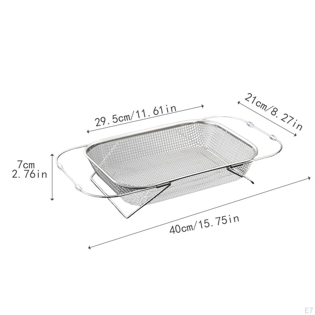 Adjustable Drain Rack for Kitchen Sink to Hold Utensils And Strain Food