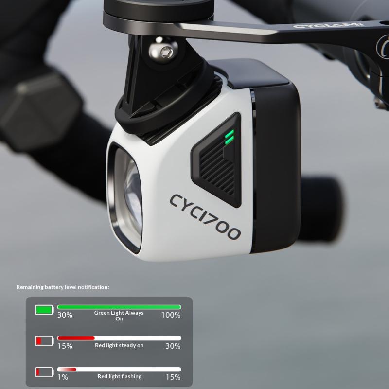 Cyc1700 High Brightness Lumen Bike Front Light 4000Mah Rechargeable With Cutoff Line And Wireless Remote Control